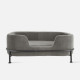 Pet Sofa Puffed velvet dark grey [Display]